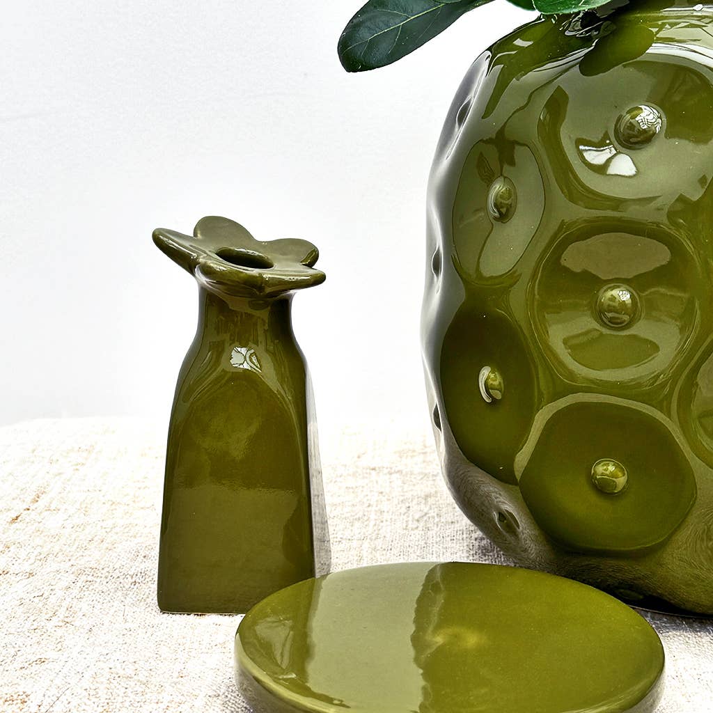 Khaki Flower Bud Vase