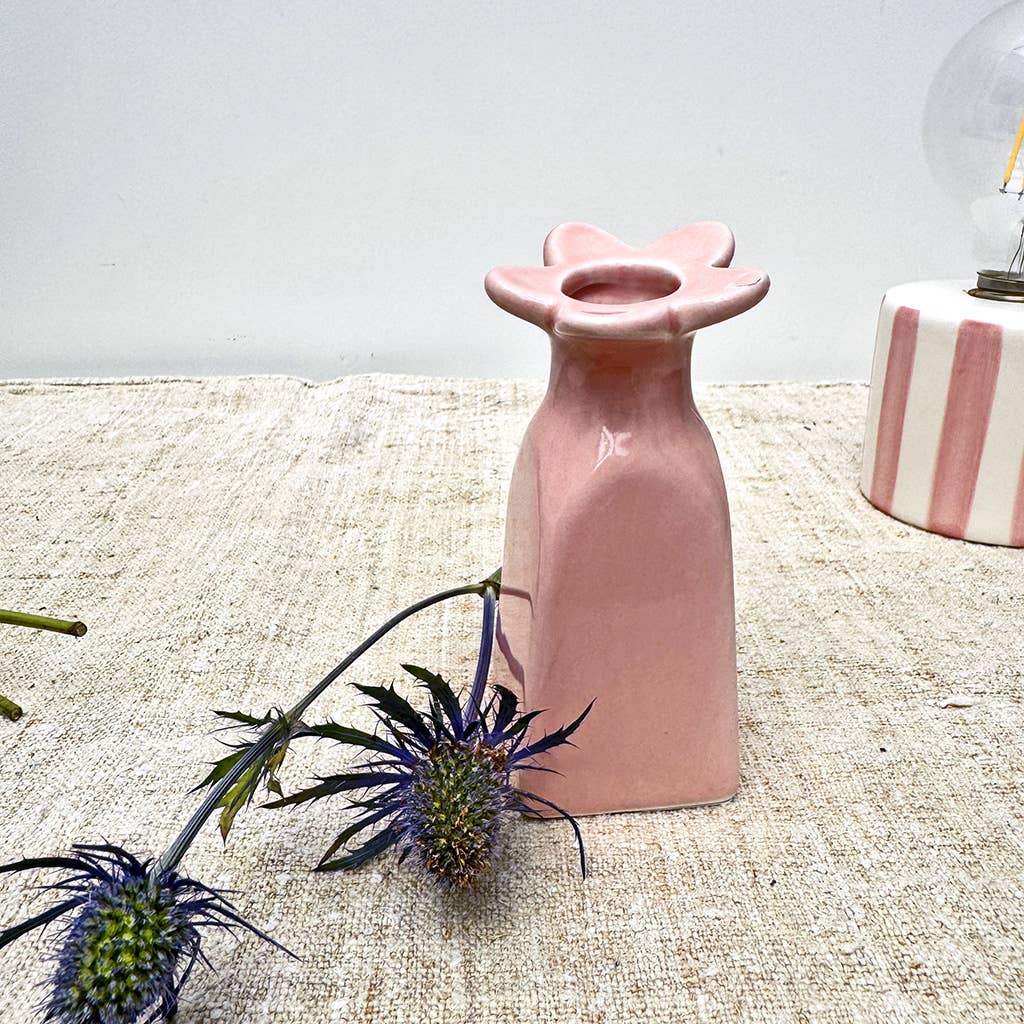 Pink Flower Bud Vase