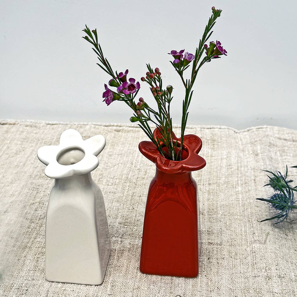Terracotta Flower Bud Vase